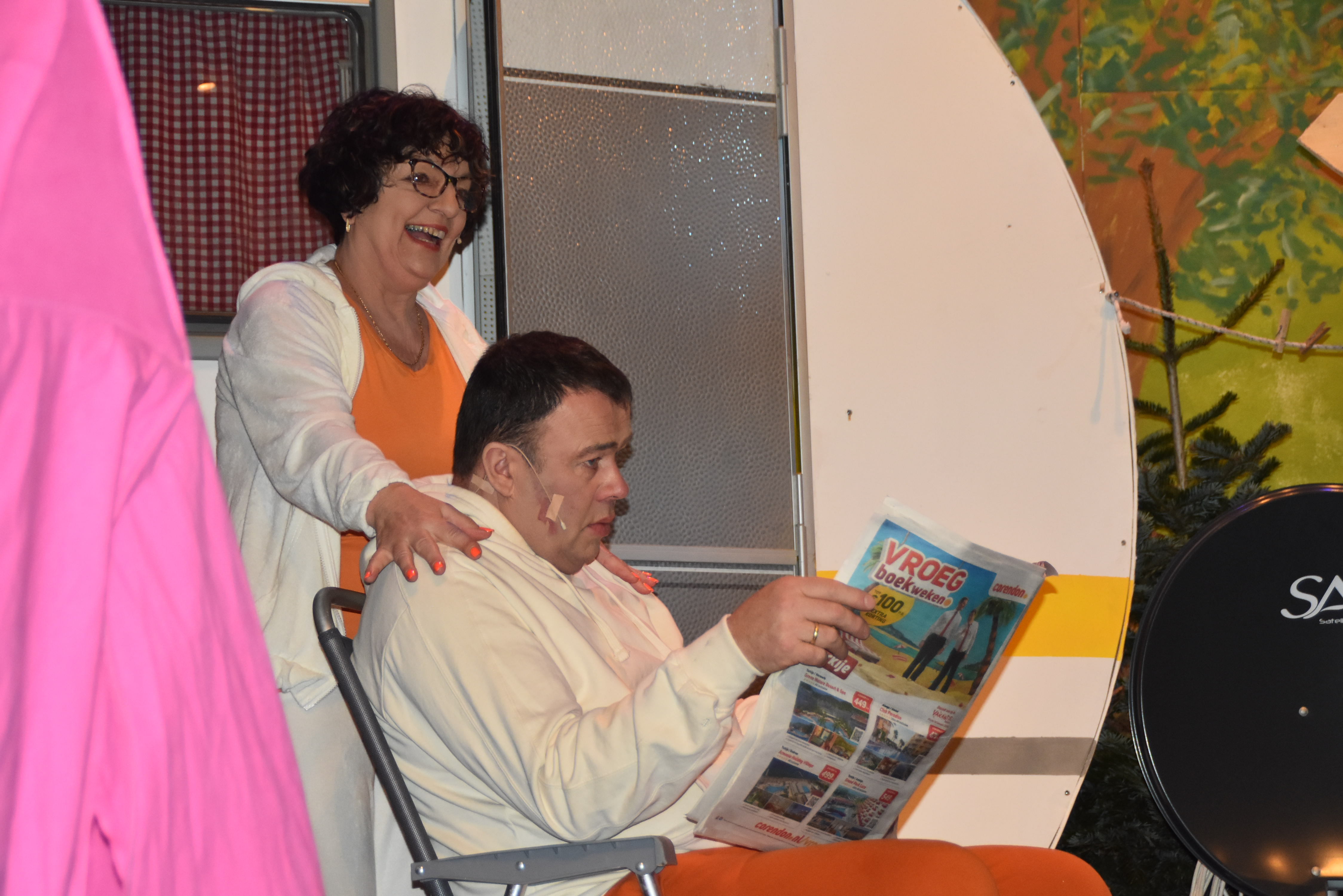 Vreemde vogels op de camping